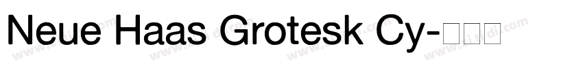 Neue Haas Grotesk Cy字体转换